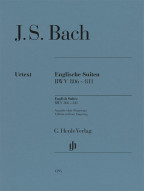 J.S. Bach: English Suites BWV 806–811 Edition without fingering (noty na klavír)
