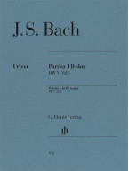 J.S. Bach: Partita no. 1 B flat major BWV 825 (noty na klavír)