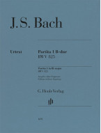 J.S. Bach: Partita no. 1 B flat major BWV 825 - Edition without fingering (noty na klavír)
