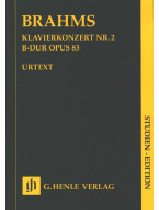 Johannes Brahms: Piano Concerto no. 2 B flat major op. 83 - Study Score (noty pro klavír, orchestr)