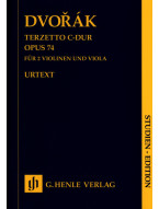 Antonín Dvořák: Terzetto in C major op. 74 - Study score (noty pro 2 housle, violu)