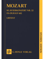 W.A. Mozart: Piano Concerto in E flat major K. 482 - Study score (noty pro klavír, orchestr)