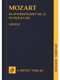 W.A. Mozart: Piano Concerto in E flat major K. 482 - Study score (noty pro klavír, orchestr)