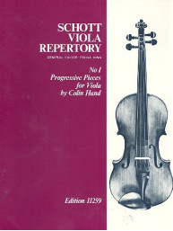 Colin Hand: Schott Viola Repertory - Progressive Pieces (noty na violu, klavír)