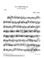 Niccolo Paganini: La Campanella op. 7 (noty na violu, klavír)