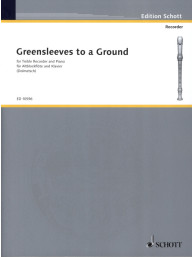 Arnold Dolmetsch: Greensleeves to a Ground (noty na zobcovou flétnu)