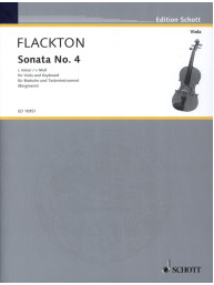 William Flackton: Sonata For Viola No.4 In C Minor Op.2 No.8 (noty na violu, klavír)