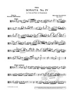 William Flackton: Sonata For Viola No.4 In C Minor Op.2 No.8 (noty na violu, klavír)