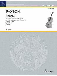 Stephen Paxton: Sonata A Major Op. 1/1 (noty na violoncello, klavír)