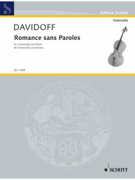 Karl Davydov: Romance sans Paroles (noty na violoncello, klavír)