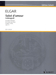 Edward Elgar: Salut d'Amour op. 12/3 in E major (noty na housle, klavír)