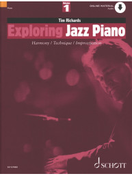 Tim Richards: Exploring Jazz Piano 1 (noty na klavír)(+audio)