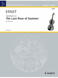 Heinrich Wilhelm Ernst: The Last Rose of Summer (noty na housle)