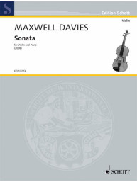 Peter Maxwell Davies: Sonata (noty na housle, klavír)