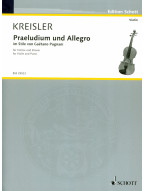 Fritz Kreisler: Praeludium and Allegro im Stile von Gaetano Pugnani (noty na housle, klavír)