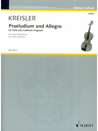 Fritz Kreisler: Praeludium and Allegro im Stile von Gaetano Pugnani (noty na housle, klavír)