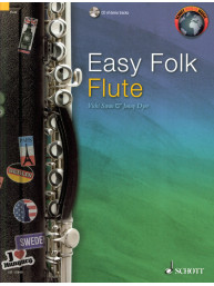 Easy Folk Flute (noty na na příčnou flétnu)(+audio)