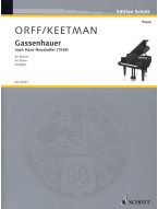 Carl Orff, Gunild Keetman: Gassenhauer nach Hans Neusiedler (noty na klavír)