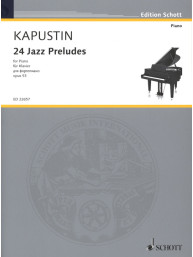 Nikolaj Kapustin: 24 Jazz Preludes op. 53 (noty na klavír)