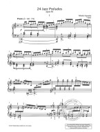 Nikolaj Kapustin: 24 Jazz Preludes op. 53 (noty na klavír)