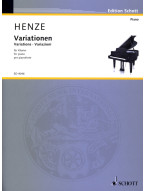 Hans Werner Henze: Variations (noty na klavír)