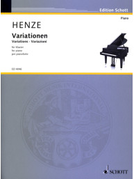 Hans Werner Henze: Variations (noty na klavír)