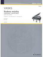 Peteris Vasks: Rudens muzika (noty na klavír)