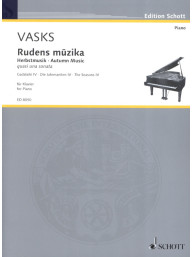 Peteris Vasks: Rudens muzika (noty na klavír)