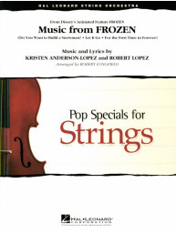 Music from Frozen (noty pro smyčcový orchestr, party, partitura)