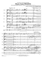 Music from Frozen (noty pro smyčcový orchestr, party, partitura)