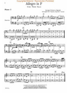 Georg Friedrich Händel: 3 Pieces from Water Music - 2 Pianos, 8 Hands (noty na pro klavírní soubor)