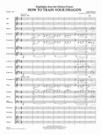 Highlights from How to Train Your Dragon (snadné noty pro koncertní orchestr, party, partitura)