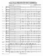 Music from Pirates of the Caribbean (snadné noty pro koncertní orchestr, party, partitura)