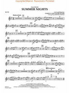 Summer Nights from Grease (snadné noty pro koncertní orchestr, party, partitura)