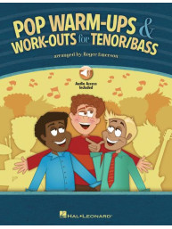 Pop Warm-Ups and Work-Outs for Tenor/Bass (noty na klavír, zpěv)(+audio)