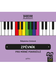 Štěpánka Cimlová: Barevné klávesy - Zpěvník pro mírně pokročilé
