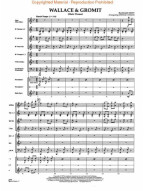 Wallace & Gromit - Maine Theme (snadné noty pro koncertní orchestr, party, partitura)