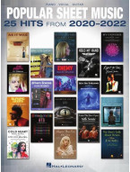 Popular Sheet Music: 25 Hits from 2020-2022 (noty na klavír, zpěv, akordy)