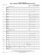 Mariah Carey: All I Want for Christmas Is You (snadné noty pro koncertní orchestr, party, partitura)