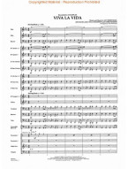 Coldplay: Viva La Vida (snadné noty pro koncertní orchestr, party, partitura)