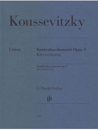 Sergej Kusevickij: Double Bass Concerto op. 3 (noty na kontrabas, klavír)