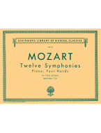 W.A. Mozart: 12 Symphonies - Book 2: Nos. 7-12 (noty na čtyřruční klavír)