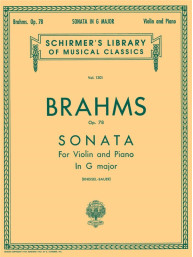 Johannes Brahms: Sonata in G Major, Op. 78 (noty na housle, klavír)