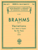 Johannes Brahms: Variations on a Theme by Paganini, Op. 35 - Book 1 (noty na klavír)