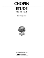 Frédéric Chopin: Etude In E Major Op.10 No.3 (noty na klavír)