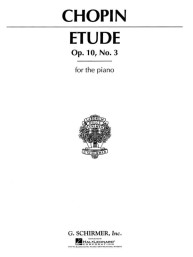 Frédéric Chopin: Etude In E Major Op.10 No.3 (noty na klavír)