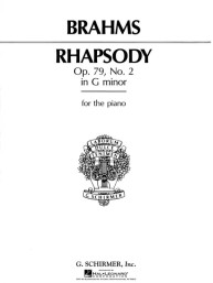 Johannes Brahms: Rhapsody in G Minor, Op. 79, No. 2 (noty na klavír)