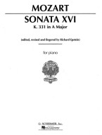 W.A. Mozart: Sonata No. 16 in A Major K331 (noty na klavír)
