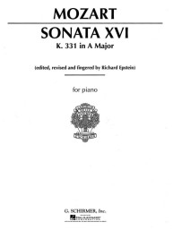W.A. Mozart: Sonata No. 16 in A Major K331 (noty na klavír)