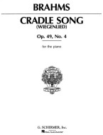 Johannes Brahms: Cradle Song (noty na klavír)